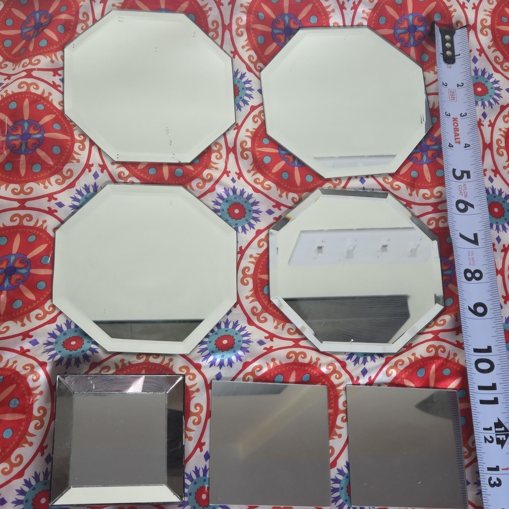 Set of Octagonal and Square Mirrors